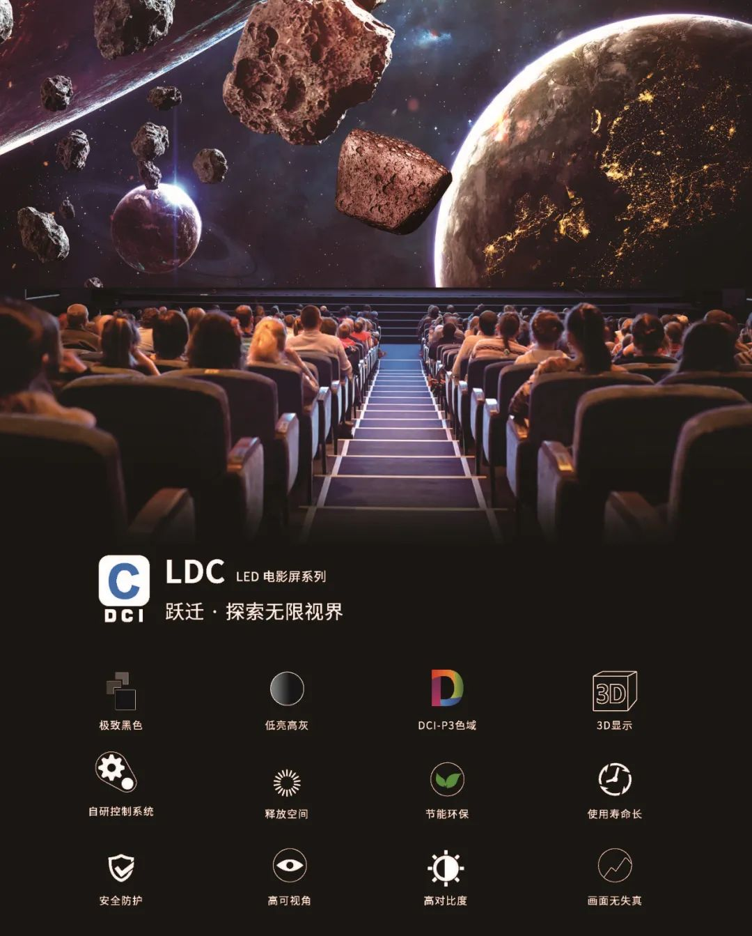 “自研+合作”全面开花，尊龙(中国)时凯成业内LED电影屏通过DCI认证最多企业